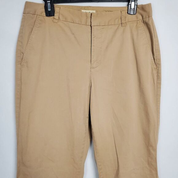 Eddie Bauer Mercer Fit Size 10 Khaki Flare Pants - Picture 2 of 6